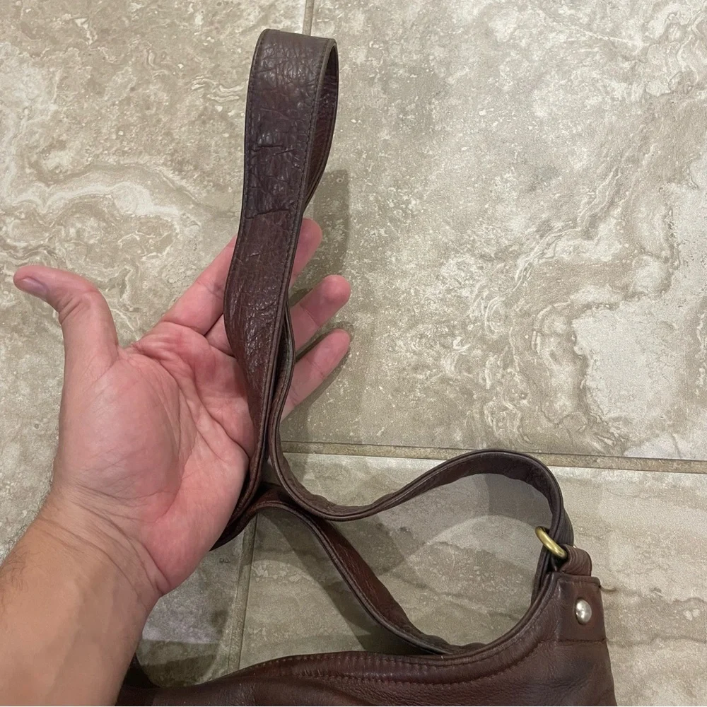 Coronado Brown Leather Hobo Bag‎